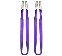 PONSA Eslinga de elevación de Bucle de Doble Capa para 1.000 kg - Longitud: 4m, Ancho: 3cm. Sistema Patentado PONSAGARD con protección contra abrasión y Corte (Pack 2 uds.)
