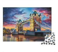 Pont de Londres Architecture victorienne Style1000 Pièces, Puzzle Impossible Pour Adultes, Cadeaux, Pour Enfants70x50cm/1000pcs