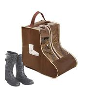 Ponte en estilo: bolsa de zapatos a prueba de polvo con asa, solución de almacenamiento inteligente para tenis de hombre y mujer, para viajes y organización de armario, 1. Marrón, Refer to