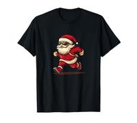 Ponte en Forma con Este Divertido Traje de Papá Noel para Correr Camiseta
