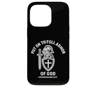 Ponte la armadura completa de Dios Efesios 6:11 Carcasa para iPhone 13 Pro