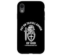 Ponte la armadura completa de Dios Efesios 6:11 Carcasa para iPhone XR
