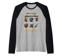 Ponte la Armadura Completa de Dios Efesios 6 Verso de la Biblia Cristiano Camiseta Manga Raglan