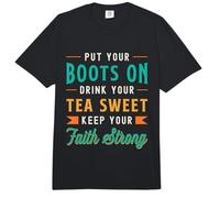 Ponte Las Botas Bebe tu té Té Dulce del Sur del país Comfort Colors Adult Heavyweight T-Shirt
