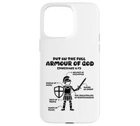 ponte toda la armadura de Dios cristiano Efesios 6:13 Jesús Carcasa para iPhone 15 Pro Max