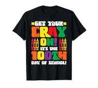 Ponte tu Cray On It's The 100th Day of School Funny Teacher Camiseta