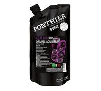 Ponthier - Puré de fruta de acai orgánico, 1 x 1 kg, puré de bayas de acai de la Amazonia, sin colorantes ni conservantes, para boles de acai, batidos de acai, helados, postres, gachas (1 unidad)