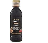 Ponti Aceto Balsámico di Modena - Salsa de vinagre balsámico (6 unidades, 250 ml)
