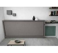 Ponti Divani Drimino Cama Abatible Horizontal, 208 x 110 x 35 cm, Cama Individual 190 x 80 cm (Gris)