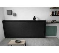 Ponti Divani Drimino Cama Abatible Horizontal, 208 x 110 x 35 cm, Cama Individual 190 x 80 cm (Negro)