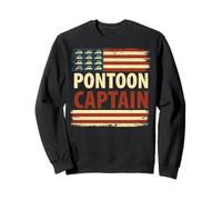 Pontón, Barco, capitán, Bandera de Estados Unidos, navegación, Marinero Sudadera