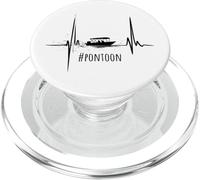 Pontón Boat Heartbeat - Vintage Capitán Boat Lover PopSockets PopGrip para MagSafe