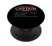 Pontón Capitán Sustantivo Como Un Capitán Regular PopSockets PopGrip Adhesivo