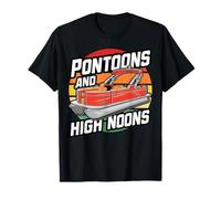 Pontones Y Mediodía, Divertido Meme Puesta Del Sol Verano Fiesta En Barco Camiseta