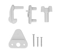 Pontoon Boat Gate Latch Replacement Kit | 2 Set ABS Square Frame for 1-1.25in Hinged Doors | Left & Right Hand Door Latches for Pontoon Boats/Yachts/RVs