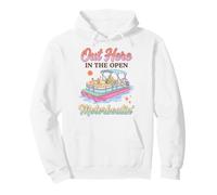 Pontoon Boat Motorboatin out Here In The Open Lake Life Sudadera con Capucha