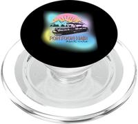 Pontoon Hair Don't Care Barco Vintage Puesta del Sol Montañas PopSockets PopGrip para MagSafe