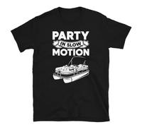 Pontoon Party In Slow Motion T-Shirt Black 3XL