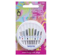 Pony Aguja de Coser a Mano de Ojos de Colores compacta: Tapiz, Metal, Multicolor