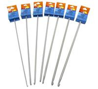 Pony - Aguja de Ganchillo (tunecino, de Aluminio, Multicolor, 5,7 x 4.2 x 34 cm