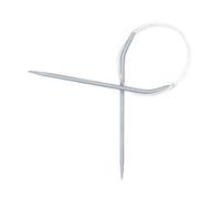 Pony Agujas de tejer circulares fijas clásicas, aluminio, multicolor, 8 x 4 x 21 cm