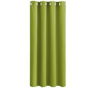 PONY DANCE Cortinas Infantiles Niño 1 Pieza, Cortina Opaca Termica Aislante con Ojales Cortas para Cocina Comedor Dormitorio, 140x180 CM (Ancho x Alto), Verde