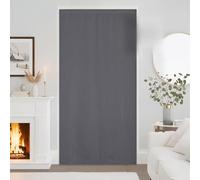 PONY DANCE Cortinas Opacas Termicas Aislantes con Cierre de Gancho y Bucle, Cortinas Impermeable de Exterior Resistente Al Viento de Patio 2 Piezas,132x213cm,Gris