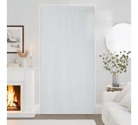 PONY DANCE Cortinas Opacas Termicas Aislantes con Cierre de Gancho y Bucle, Cortinas Impermeable de Exterior Resistente Al Viento de Patio 2 Piezas,132x213cm,Blanco Gris