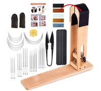 Pony de cuero - Pinza para caballo Pony de mesa de escritorio con aguja de coser de ojo grande