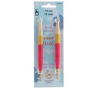 Pony Flair - Agujas de tejer circulares intercambiables de colores a mano, 14 cm