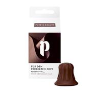 pony puffin CRYSTAL | Para una trenza perfecta con volumen y fijación - Fabricado en Alemania | Sin látex y vegano | Lleva tu trenza al siguiente nivel | Transparente para todo tipo de cabello