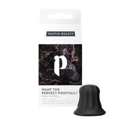 pony puffin ONYX | Para una trenza perfecta llena de volumen y fijación - Fabricado en Alemania | Sin látex y vegano | Lleva tu trenza al siguiente nivel | Negro para todos los cabellos oscuros