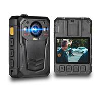 ponycam Cámara corporal EIS de 128 G, batería de 3600 mAh para 13 horas de grabación de video, cámaras montadas en el cuerpo HD 1512P con base de carga, cámara corporal impermeable para policía,