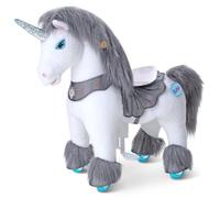 PonyCycle Modelo Y Unicornio para Montar Frenos para Niños, Unicornio para Montar para Niñas de 3 a 4 Años, Unicornio de Peluche sobre Ruedas, Niños - Y356