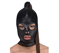 Ponytail Bondage Hood - Black