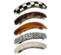 Ponytail Clamps, Barrettes Thick Hair, Hair Accessories Organizer, 3.74x0.79x0.79 Inches Vintage Retro, for Women for Daily Wear & Commuting Material Pvc/metal Weight 90g