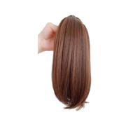 Ponytail Extension, 30,5 cm Short Claw Clip in Pony Tails Hair Extensions Curly Wavy Synthetic Drawstring Ponytail Hair pieces for Women Girls Für den täglichen Gebrauch (Light Brown)