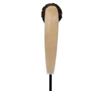 Ponytail Extension Clip de cola de caballo extensiones de cabello humano largo y recto extensiones de cola de caballo para mujeres (#24,22 pulgadas, 120 g)