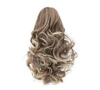 Ponytail Extension Cola de Caballo Corta 30 cm Extensión de Clip de Garra, Ondulado Rizado Natural Falso Sintético Extension Para Mujeres (10T613C)