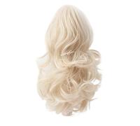 Ponytail Extension Cola de Caballo Corta Extensión de Clip de Garra de 10 pulgadas, Rizado Ondulado Natural Falso Sintético Extension Para Mujeres(60)