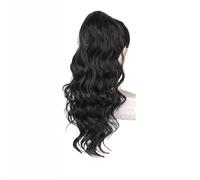 Ponytail Extension Cola de Caballo para Mujer, Body Wave con cordón, extensiones de cabello Remy, color negro natural (100 g, 10 pulgadas)