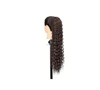 Ponytail Extension Curly Drawstring Ponytail Hair Extension for Women, 22 Inch Natural Synthetic Clip in Black Ponytail Extensions for Daily Party Use(4)