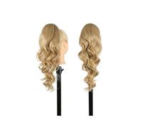 Ponytail Extension Drawstring Ponytail Extension for Women 20 Inch Curly Wavy Synthetic Clip in Ponytails Hairpieces Fake Pony Tails (K16)