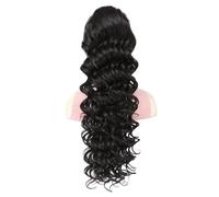Ponytail Extension Drawstring Ponytail for Black Women, 24 Inch Afro Curly Synthetic Clip In Pony Tails For Daily Party Use(Natural Black)