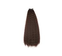 Ponytail Extension Extension 55,8 cm Liso Yaki Hair Hair for Black Women (6pcs) (Chocolate Brown)