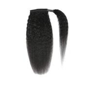 Ponytail Extension Extensión de cola de caballo envolvente de 10 a 26 pulgadas, cabello virgen brasileño liso Yaki for mujer(18inches)