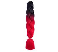 Ponytail Extension Extensiones de cabello con trenzas gigantes for hacer tú mismo, 24 pulgadas, 100 g, preestiradas, sintéticas, en gris, blanco, negro y marrón, for mujeres y niños(A)