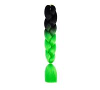 Ponytail Extension Extensiones de cabello con trenzas gigantes for hacer tú mismo, 24 pulgadas, 100 g, preestiradas, sintéticas, en gris, blanco, negro y marrón, for mujeres y niños(R)