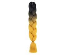 Ponytail Extension Extensiones de cabello con trenzas gigantes for hacer tú mismo, 24 pulgadas, 100 g, preestiradas, sintéticas, en gris, blanco, negro y marrón, for mujeres y niños(I)