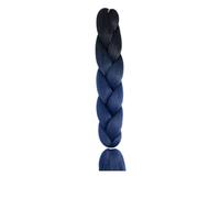 Ponytail Extension Extensiones de cabello con trenzas gigantes for hacer tú mismo, 24 pulgadas, 100 g, preestiradas, sintéticas, en gris, blanco, negro y marrón, for mujeres y niños(U)